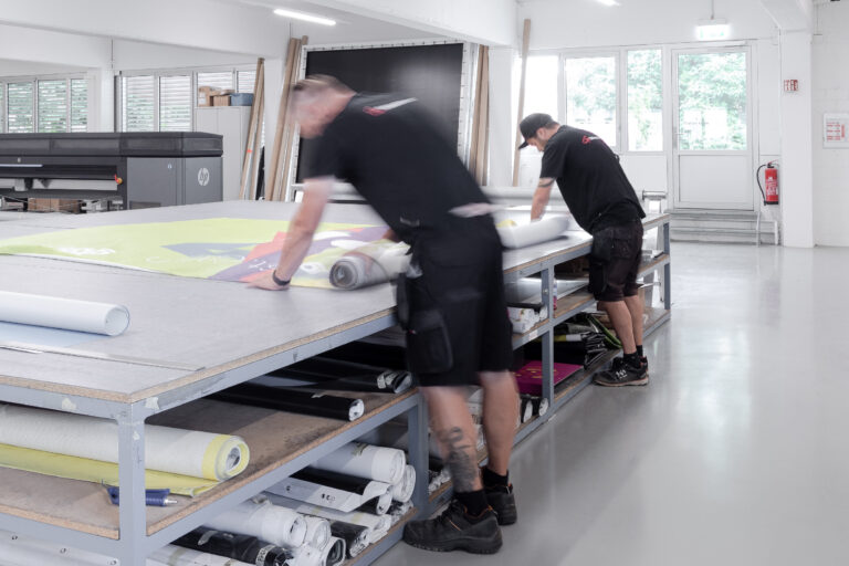 Baureklame Vorbereitung